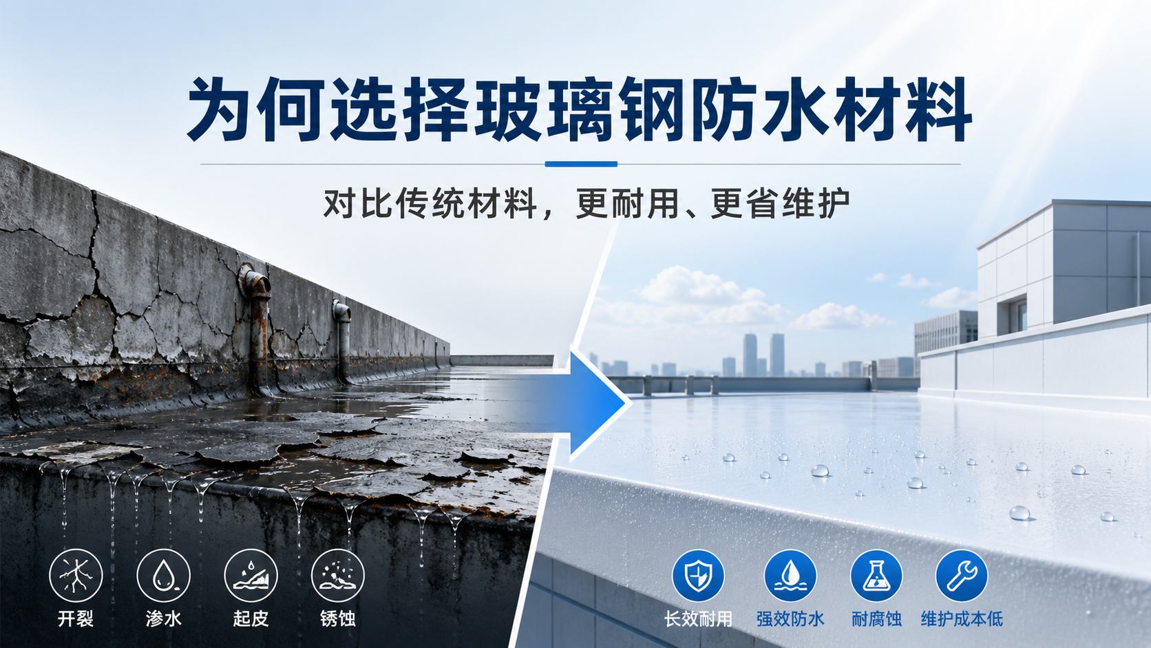 在泉州，为何选择玻璃钢防水材料而非传统材料