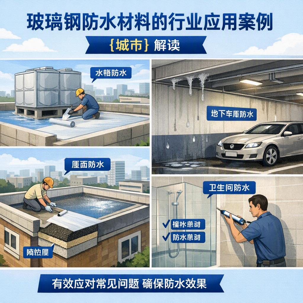 玻璃钢防水材料的行业应用案例,泉州解读